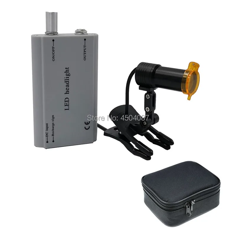 

Medical Headlight 5W LED Medical Headlamp Dental Surgical Medical Headlight with Filter Rechargeable Battery