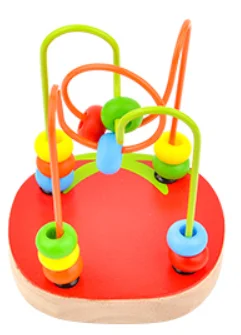 Бургундия ToyWoo baby and child wrap beads box многофункциональные детские бусы для мальчиков и девочек от 1 до 2 лет 3 развивающие игрушки - Цвет: Бургундия