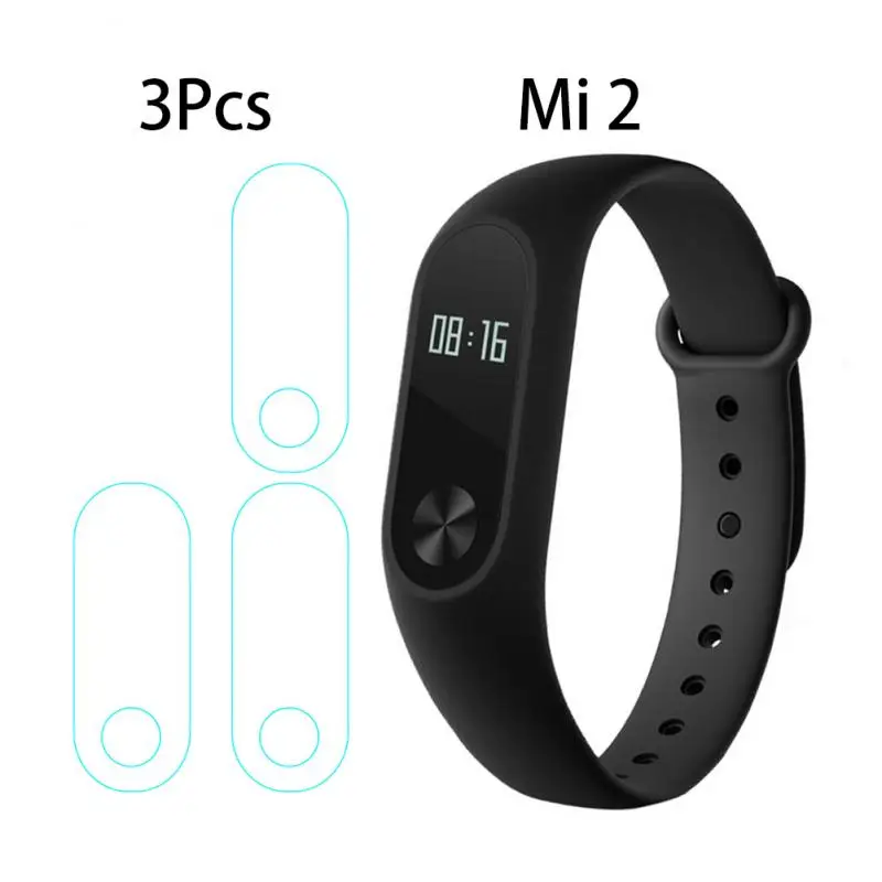 3 шт Смарт-аксессуары для Xiaomi Mi Band 2 TPU Защитная пленка против царапин