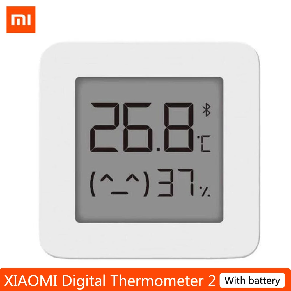 Moisture-Meter Humidity-Sensor Digital-Thermometer Bluetooth 2-Lcd-Screen Smart-Temperature