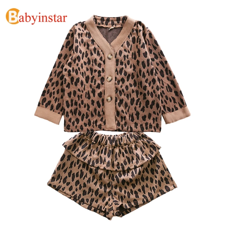 Г., леопардовая куртка для девочек+ шорты, Детский костюм из 2 предметов для девочек, наряд на День Благодарения одежда для маленьких девочек осенний комплект одежды для малышей