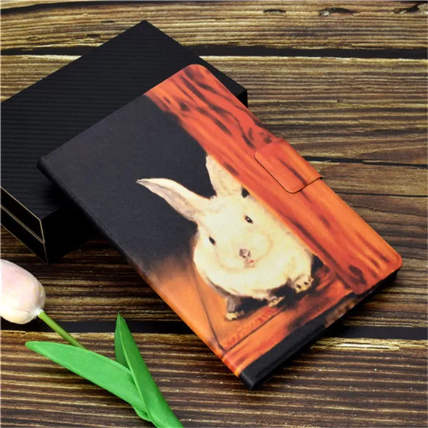 cover for Samsung Galaxy Tab E 9.6 inch Casse T560 T561 Cover Stand PU Leather Case for Samsung Tab E 9.6 '' Case sm-t560 Cute - Цвет: as picture