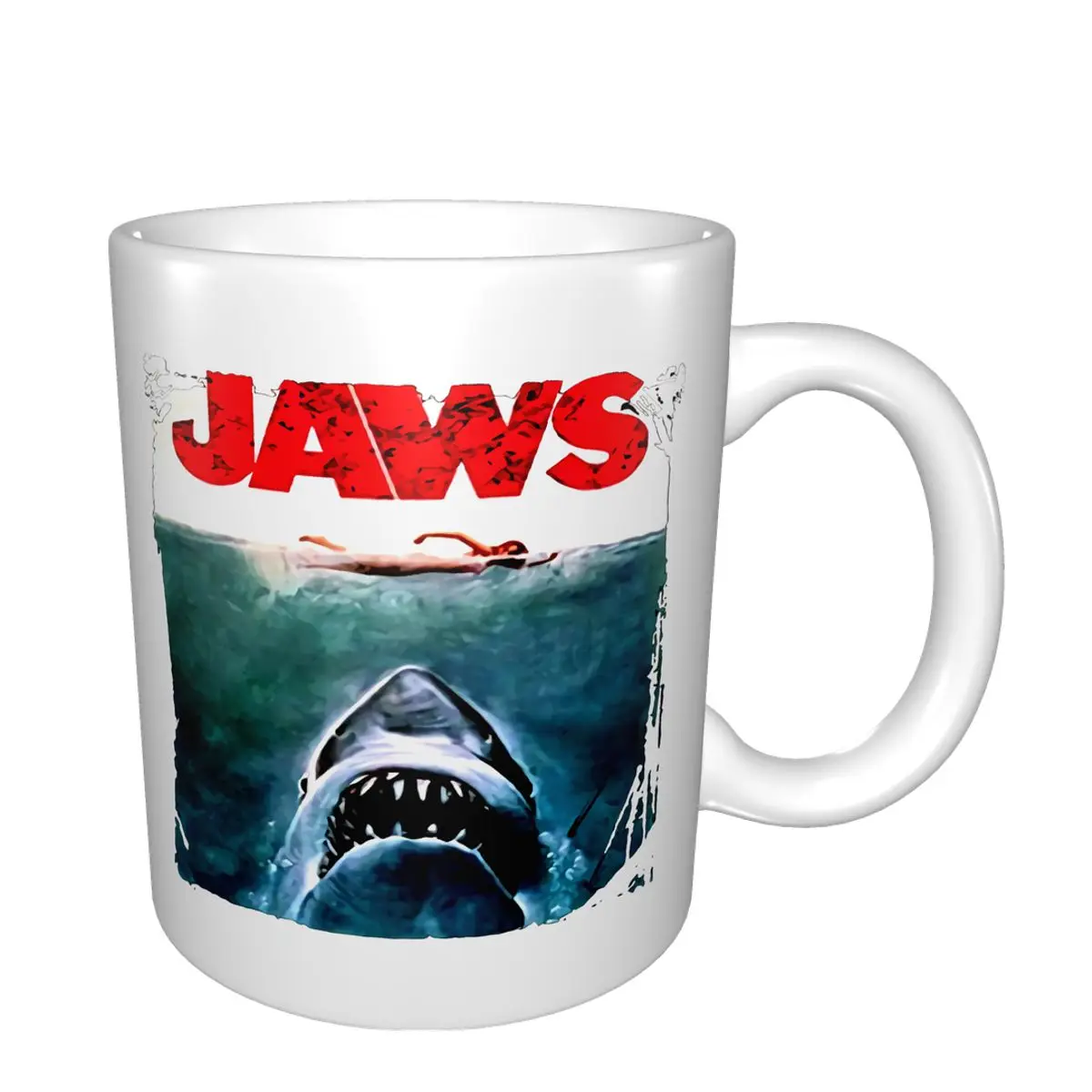 Jaws Shark Original Movie Poster Mug Coffee Cup Water | Дом и сад