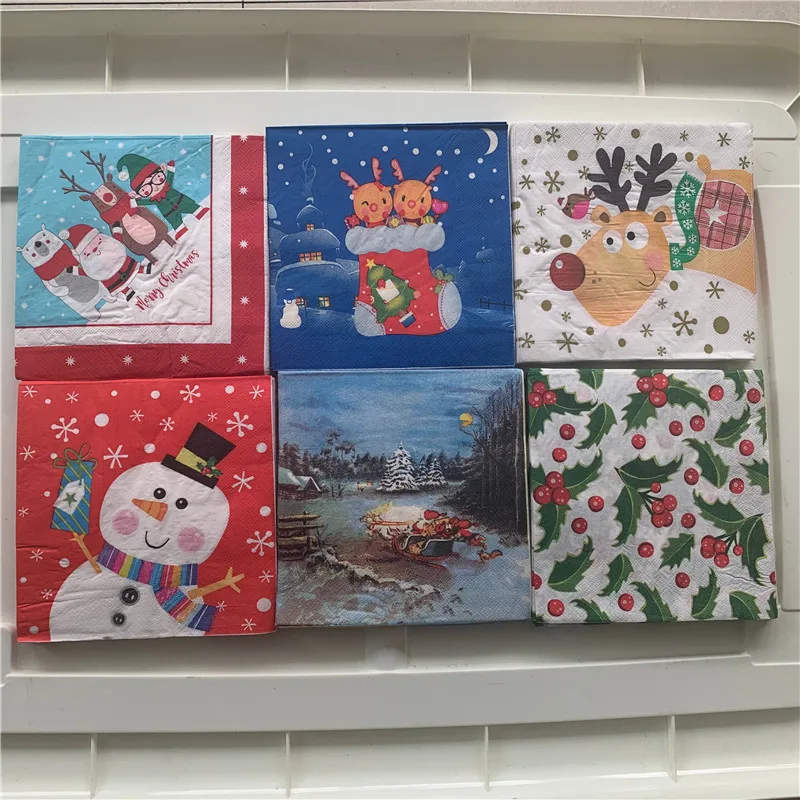 Paper & Party Supplies Decoupage Napkins Decoupage Paper Christmas Pack