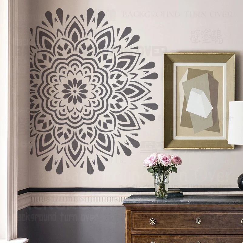 130cm 170cm Stencil For Painting Big Mandala Extra Large Wall Flower