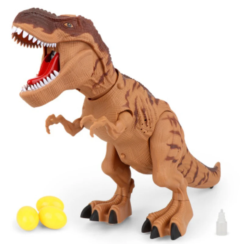 Walking Electric Dinosaur Robot Toy 47CM Water Spray Profection Walk Lay Egg Make Sound Effect With Light Walking Dinosaur Toy 5