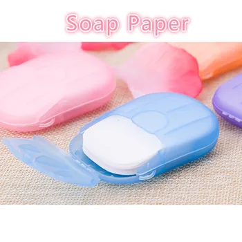 

20Pcs Disposable Hand Washing Tablet Easy Carry Toilet Soap Paper Outdoor Business Trip Travel Disposable Scented Slice Sheets