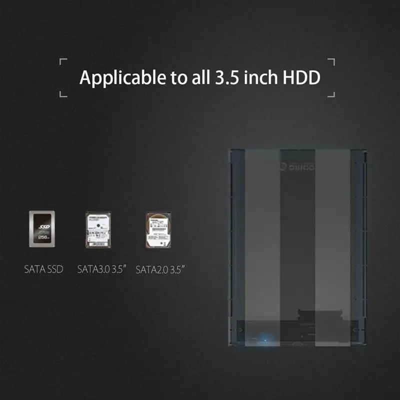 ORICO 3139C3 3,5 дюймов type-C для SataIII Корпус внешнего жесткого диска Ssd/sata-адаптер для жестких дисков поддержка Uasp 8 ТБ дисков (ЕС