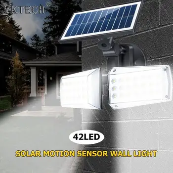 

42 LED Outdoor Wall Light Waterproof Infrared PIR Motion Sensor Solar Lamp Solar Powered Sunlight Garden Decoration