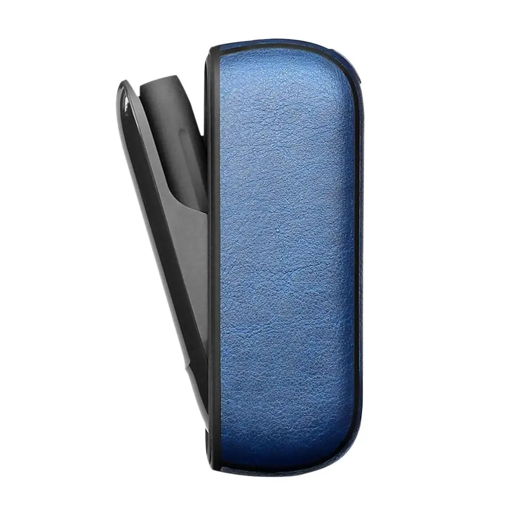 Защитный чехол против падения декоративный защитный кожаный чехол PU кожаный чехол для IQOS 3,0 электронные сигареты Мягкий рукав - Цвет: Blue