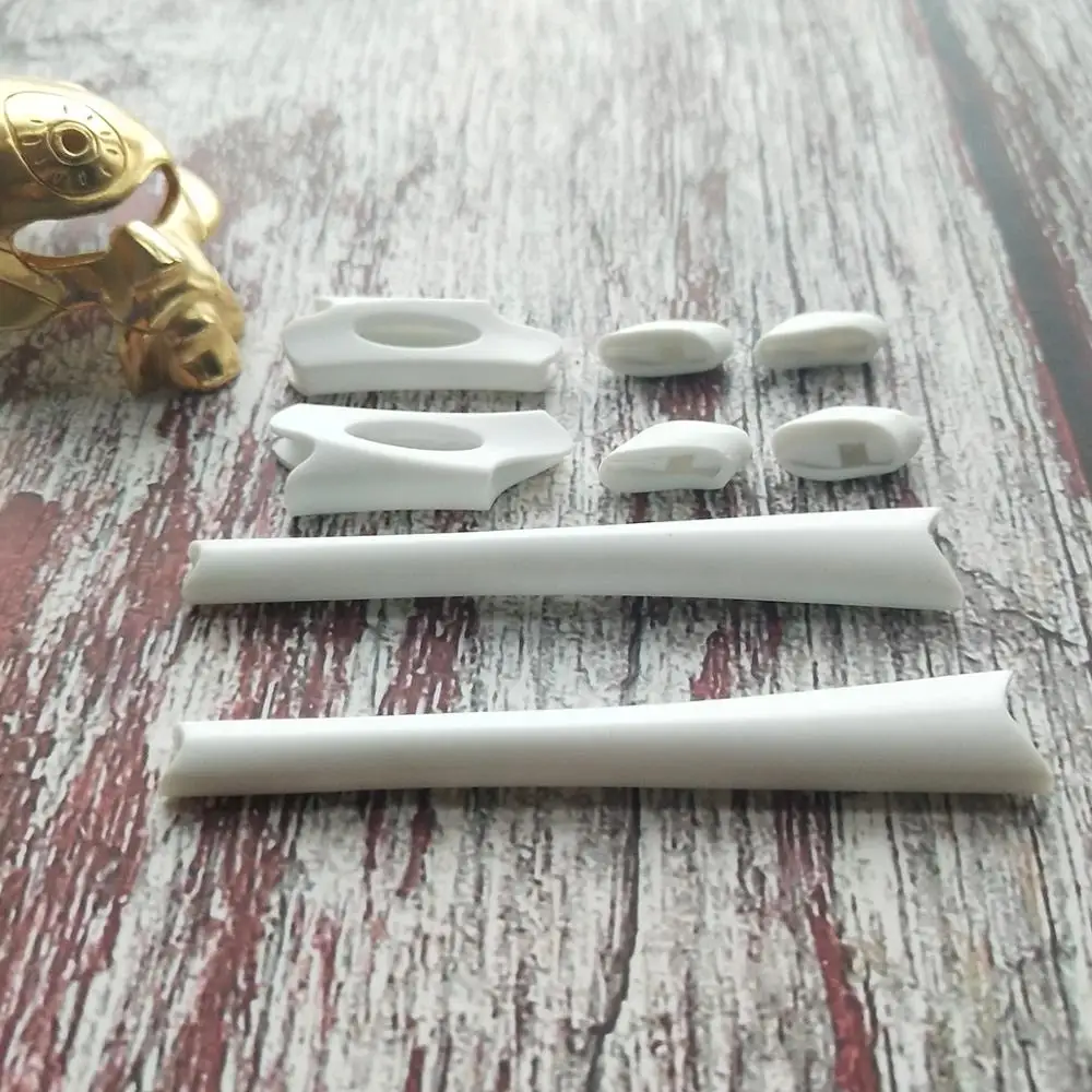 White Rubber Kit Glintbay Точная посадка резиновые Сменные носовые упоры и ушные вкладыши для-Оукли бронежилет XLJ-несколько вариантов - Цвет: White Rubber Kit