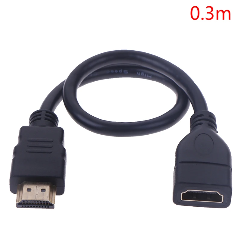 1Pc 15cm/30cm HDMI-compatibale Male To Female Extension Cable HDMI