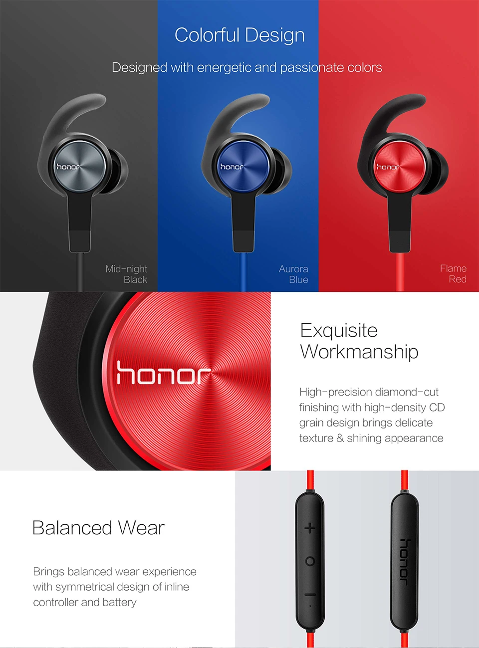HUAWEI Honor AM61 xSport Беспроводной наушники Bluetooth 4,1 IPX5 Водонепроницаемый музыка Спорт гарнитура супер быстрое сопряжение для Android и IOS