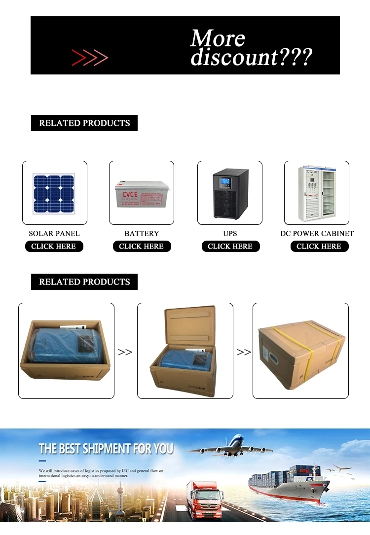 1KW 2KW 3KW 5KW 6KW 8KW 10KW off grid single phase Solar Inverter 12V 24V 48VDC & MPPT Solar Charge Controller 40A ~ 120A