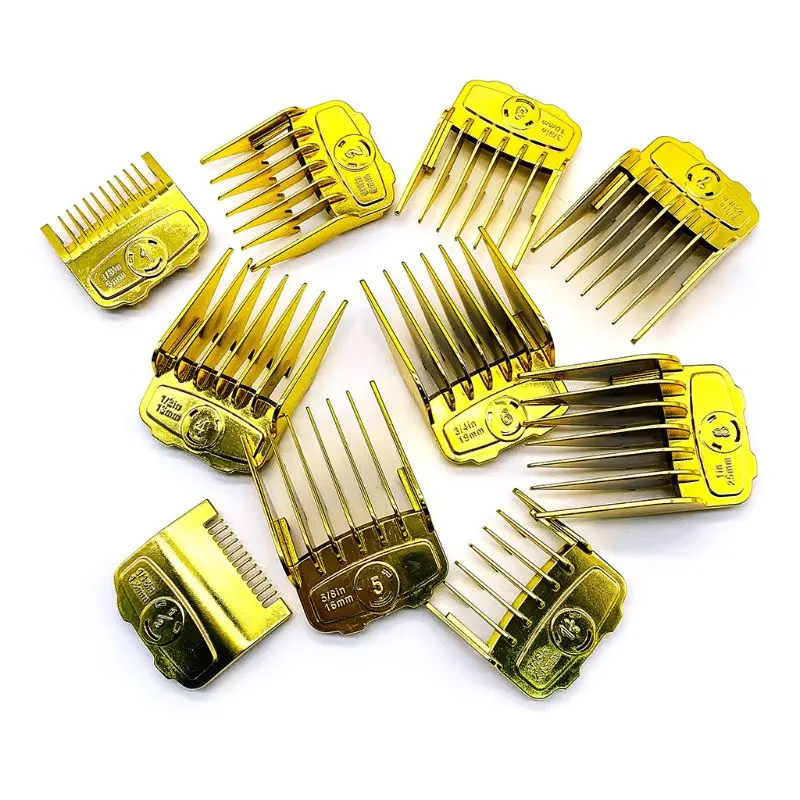  10 Pcs/set Electric Clippers Magnet Caliper Limit Comb Oil Head Clipper Combs