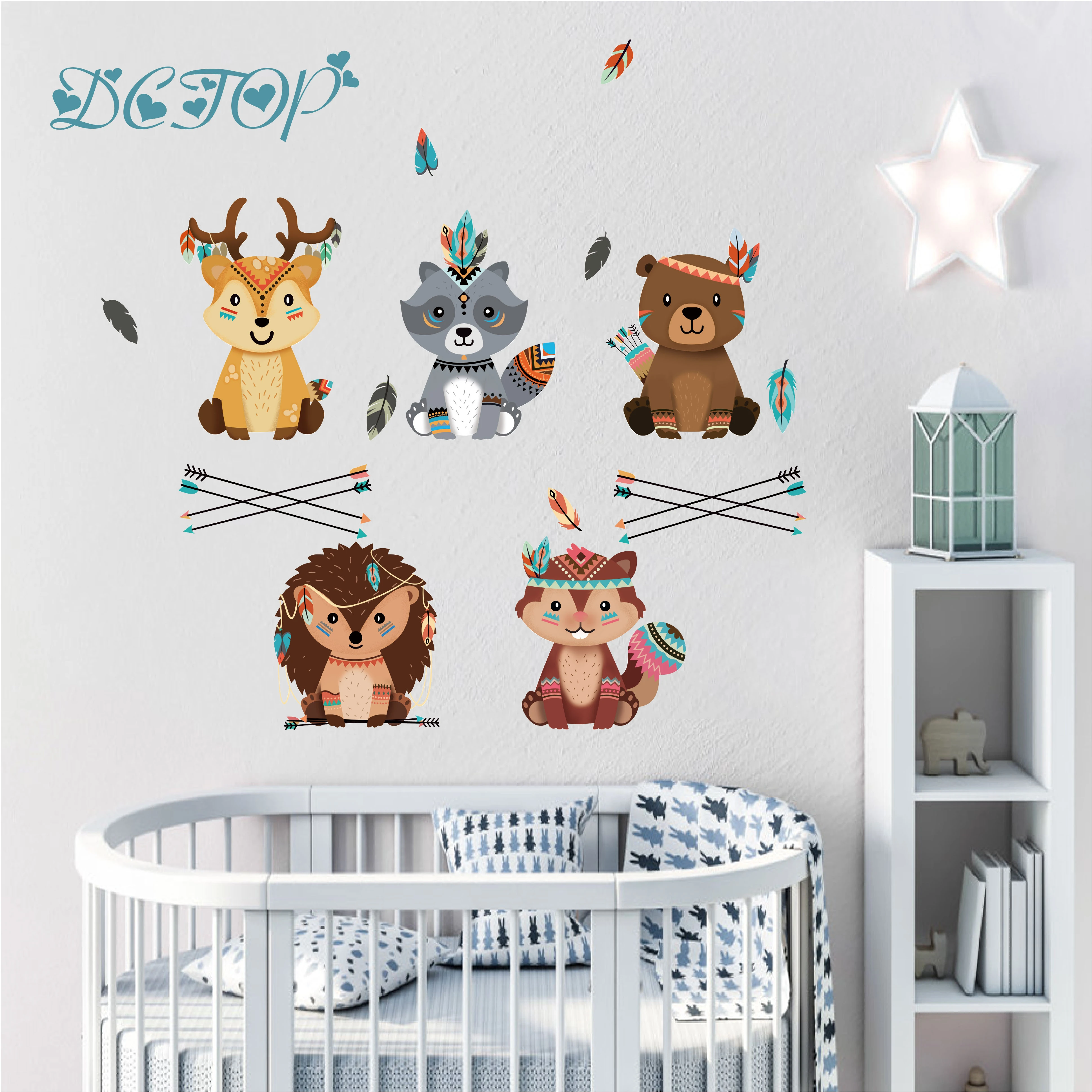 forest friends wall decals