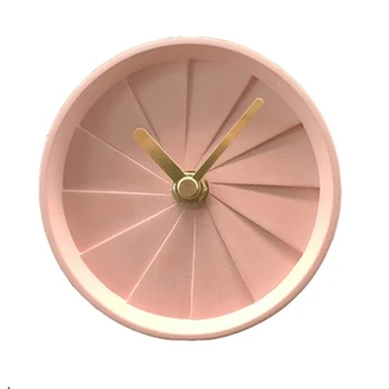 

Nordic Minimalist Style Creative Table Mute Clock Student Desktop Silent Clock Cement Concrete Desk Clock