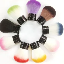 Маникюрная кисть для ногтей кисть для чистки пыли кисть для пудры акриловая с инкрустацией стразами кисть для порошка пыли OPP