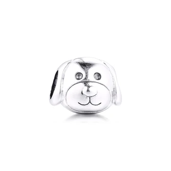

Charms 925 Silver Original Fit Pandora Bracelets Sterling Silver Devoted Dog Charm Beads for Women diy Jewelry Making