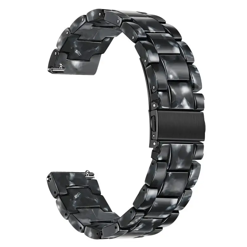 Trumirr Смола ремешок для samsung Galaxy Watch Active/Active 2 40 мм 44 мм сталь Пряжка ремешок Quick Release ремешок Active2 ремень - Цвет ремешка: Black Gray