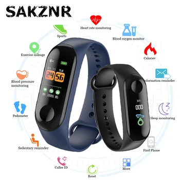 

M3 Sport Wristband Touch Screen Blood Pressure Heart Rate Monitor Fitness Tracker Smart Bracelet Fitness Smart band Smart Watch