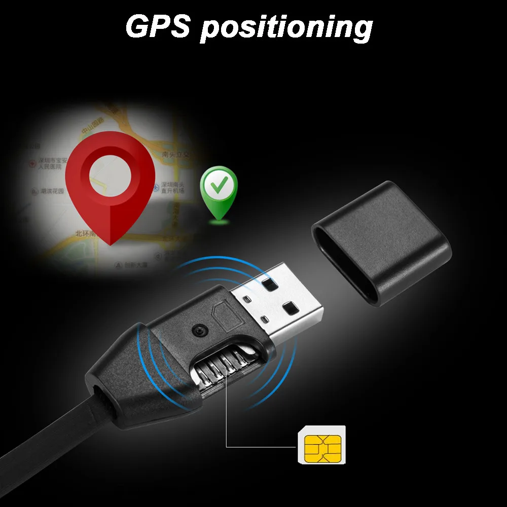 Франшиза 1 м локатор Gsm Gps трекер микро USB зарядное устройство позиционирование палочки линия трекер дистанционного слежения кабель GIM ответ монитор