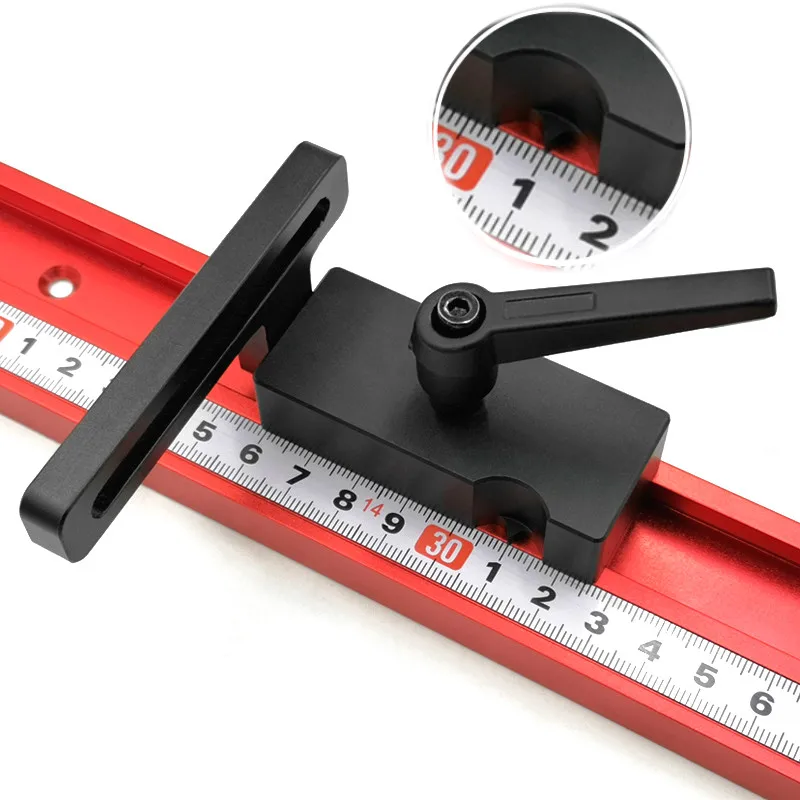 Universal 45 Type T-track T-slot Miter track jig Aluminium alloy Miter track stop Woodworking DIY tools for Table saw pusher miter track jig woodworking t track woodworking tools woodworking tool