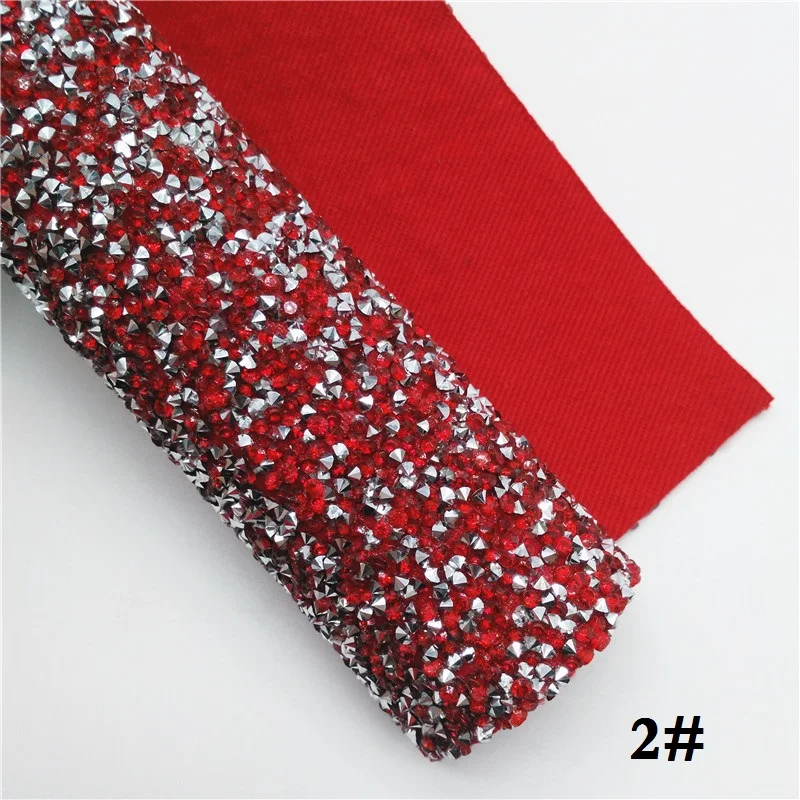 Glitterwishcome 21X29 см A4 Размер Алмазная блестящая ткань винил для бантов, GM656B - Цвет: 2
