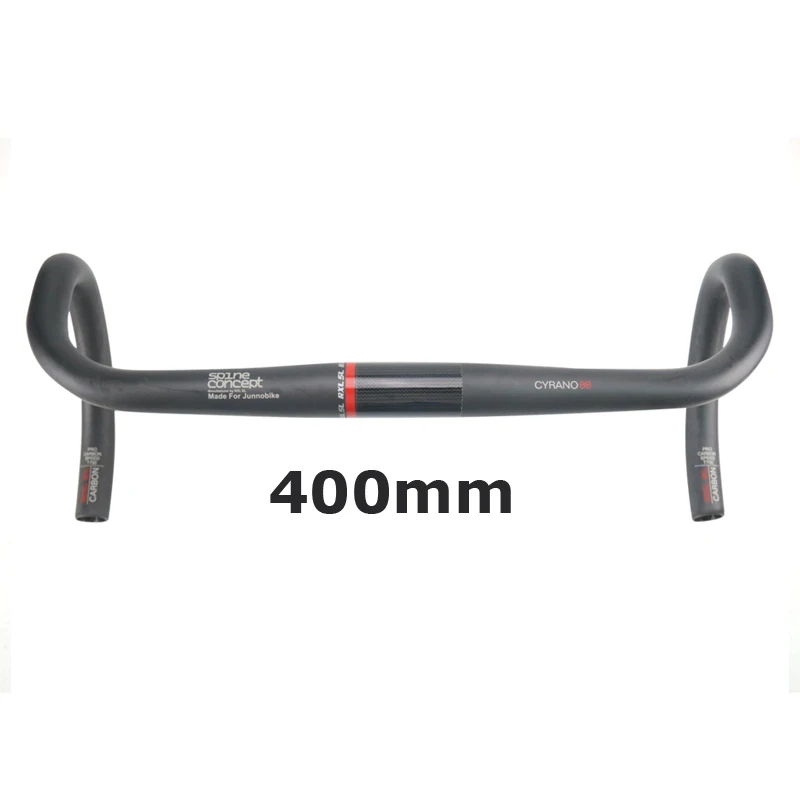 Red line matte 400mm RXL SL углеродный материал руль для городского велосипеда UD матовый руль велосипеда гоночные перчатки углерода 31,8*400/420/440 мм откидной руль - Цвет: Red line matte 400mm