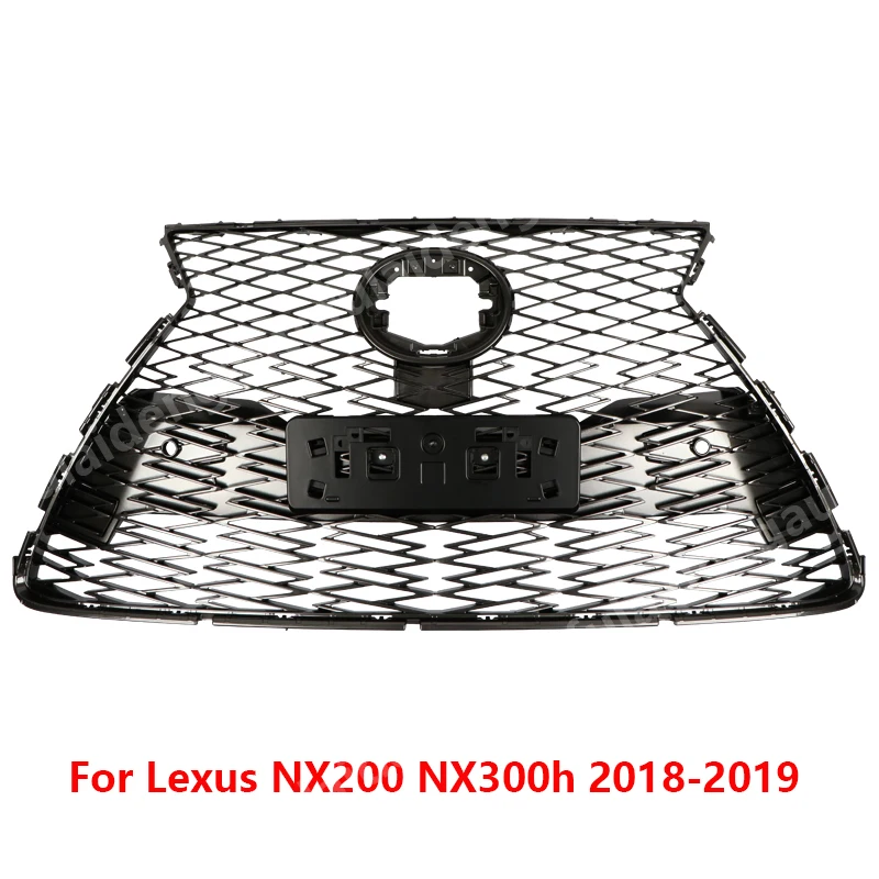 B Для Lexus NX200t NX300h- спортивный стиль черная рамка передний бампер сетка решетка в сборе автомобильные аксессуары - Цвет: B