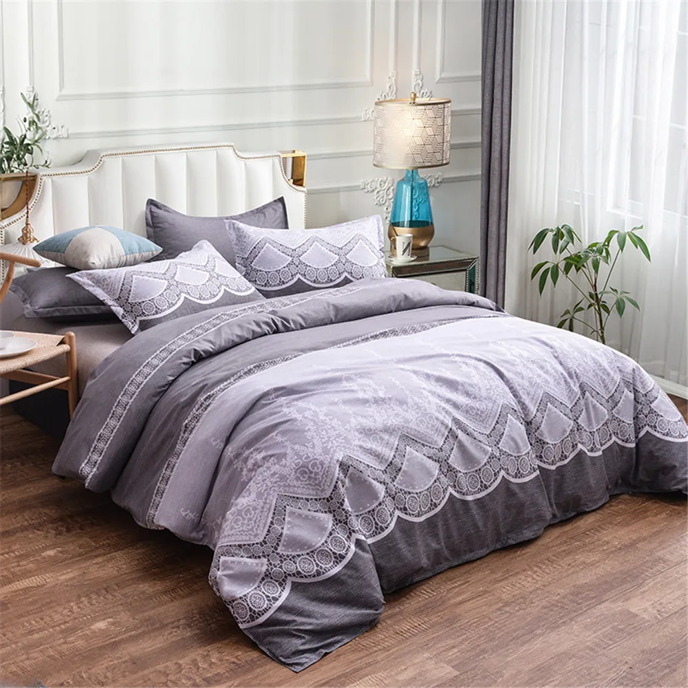 Одеяло постельных принадлежностей ковровое покрытие King size для взрослых Высокое качество цветок кровать набор Ropa De Cama