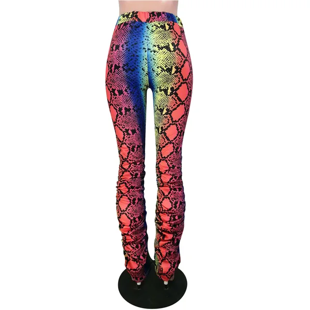 flared pants slangenprint