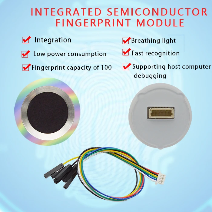 SAMIROB SFM-V1.7 Semiconductor Integrated Touch Kapazitive Erfassung und Identifizierung Fingerabdrucksensormodul – Detail 2