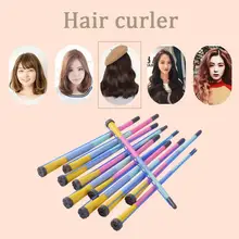 Длинные и Короткие съемные бигуди для волос 40 шт. DIY зажимы для завивки волос инструмент для красоты Шпилька с резиновой лентой волна Горячая завивка салон