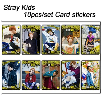 

10pcs/set Stray kids KPOP photo cards stickers album sticky adshesive kpop Stray kids lomo card photocard sticker SKD00701