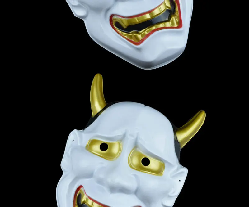 Halloween Mask Horror Mask Japan Prajna Ghost First Mask Plastic Ball Mask for Performance Decorations Pendant