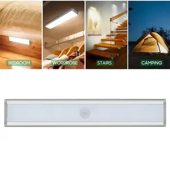 

Wireless LED Under Cabinet Light PIR Motion Sensor Lamp 30 LEDs For Wardrobe Cupboard Closet Kitchen Lighting Led Night Light