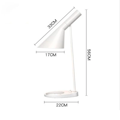Table lamp White Современный напольный светильник, скандинавский напольный светильник AJ Arne Jacobsen E27, светодиодные напольные лампы для гостиной, торшер, прикроватная лампа для спальни - Цвет абажура: Table lamp White
