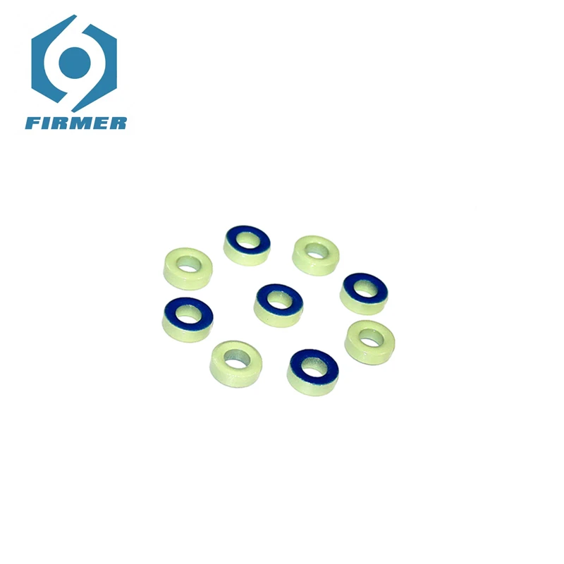 Ferrite Cores 50PCS 17.5*9.4*6.35 mm Toroid Core Ferrite Chokes Ring Iron Powder Inductor Ferrite Rings Light Green Blue