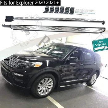 شراء2 قطعة الجانب الأيسر الأيمن خطوة يصلح ل F.ord كل جديد Explorer 2020 2021 تشغيل مجلس Nerf بار دواسة حامي الكراسي الجانبية