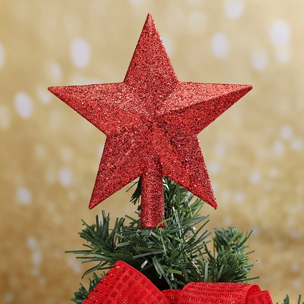 Adorno de purpurina para árbol de Navidad, de estrella para el hogar, decoración de Año Nuevo, Noel|Colgantes y adornos en forma de gota| - AliExpress