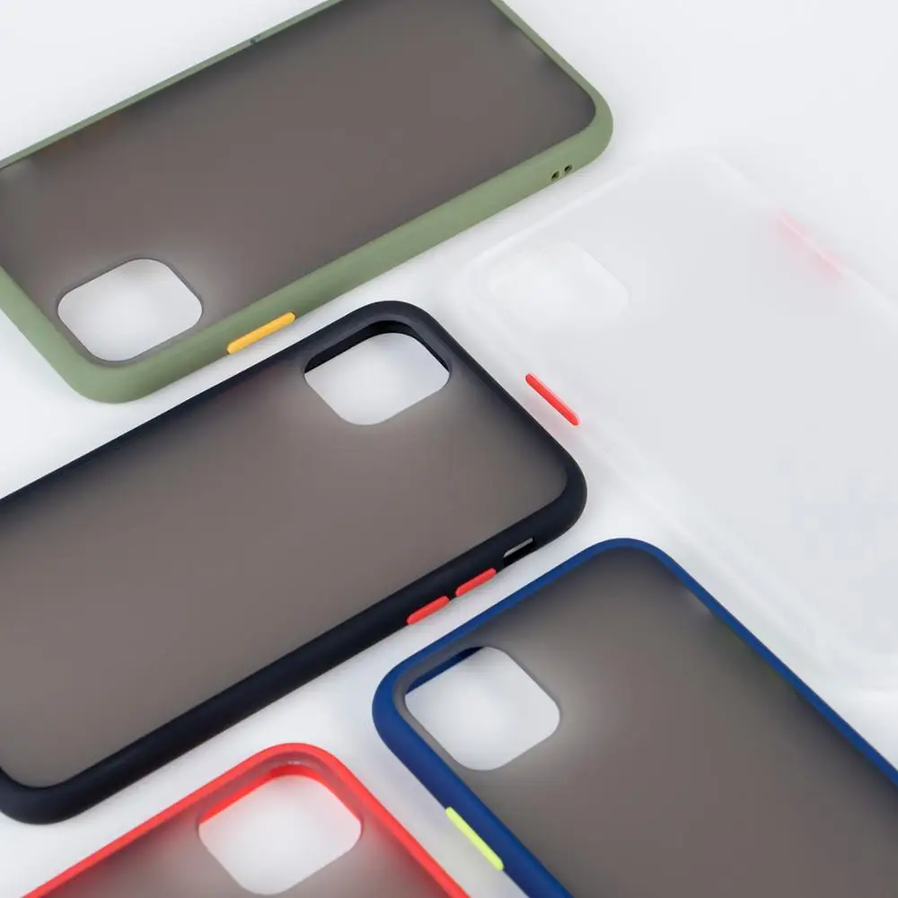 QMXD модный контрастный цвет матовый чехол для телефона для iPhone 11 Pro X XR XS Max 7 8 Plus брендовая Прозрачная мягкая задняя крышка для iPhone