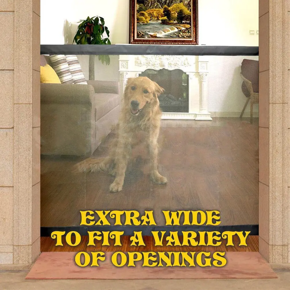 

Magic-Gate Dog Pet Fences Portable Folding Safe Guard Indoor and Outdoor Protection Safety Magic Gate For Dogs Cat Pet