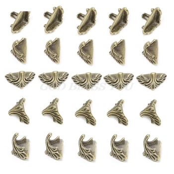 

30 Pcs Decorative Jewelry Gift Box Wood Case Feet Leg Corner Protector19mm x11mm Drop Shipping