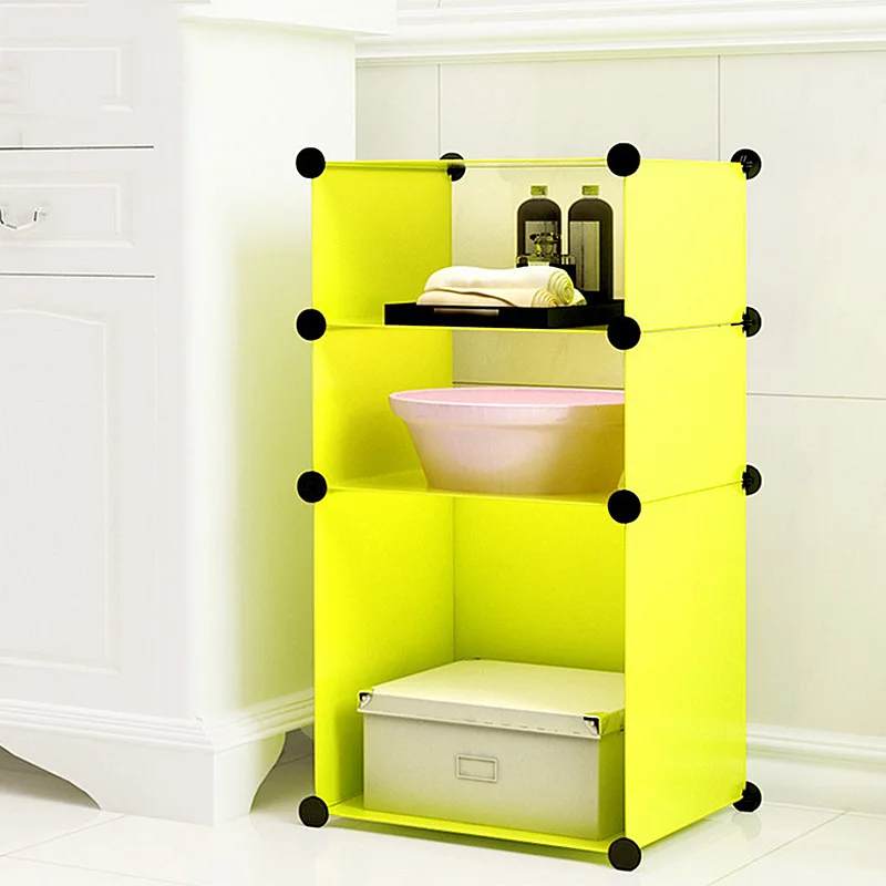 

[Widened End Heightening] Washstand Bathroom Storage Shelf Floor Plastic Washbasin Rack