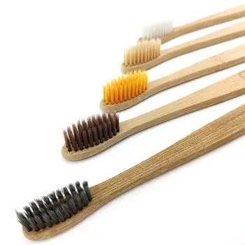 

2PCS Toothbrush Eco friendly Bamboo Medium Bristles Biodegradable Plastic-Free Oral Care Adults Toothbrush Bamboo Handle Brush