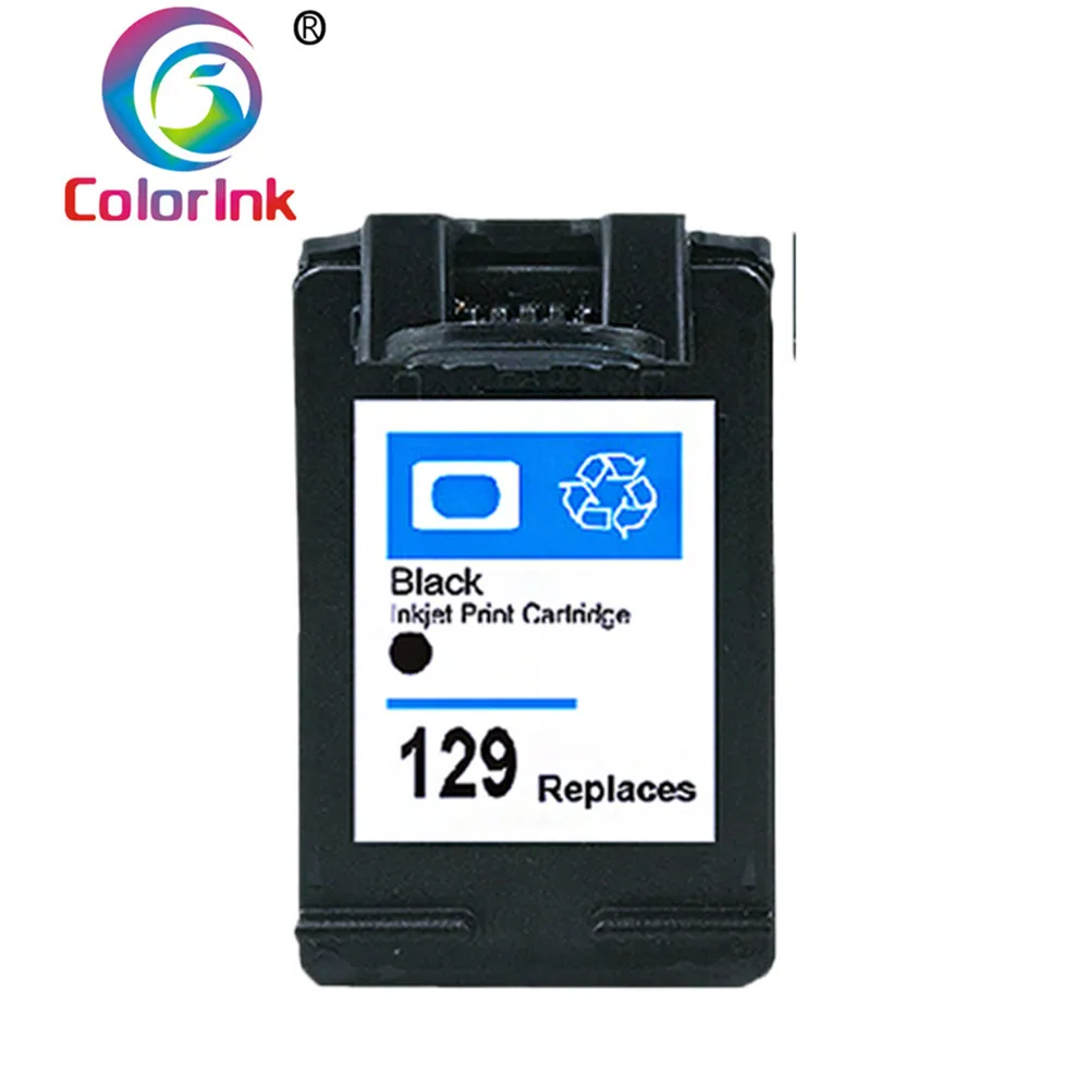 1PK Black ColoInk 129 135 чернильный картридж C9364H C8766H для hp 129 135 с чернилами hp Deskjet C4183 5943 6943 6983 D4163 2575 D5163 8053 чернила для принтера - Цвет: 1PK Black