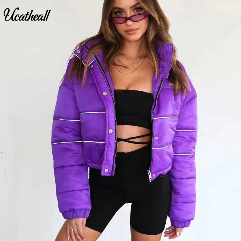 ladies short hooded jacket