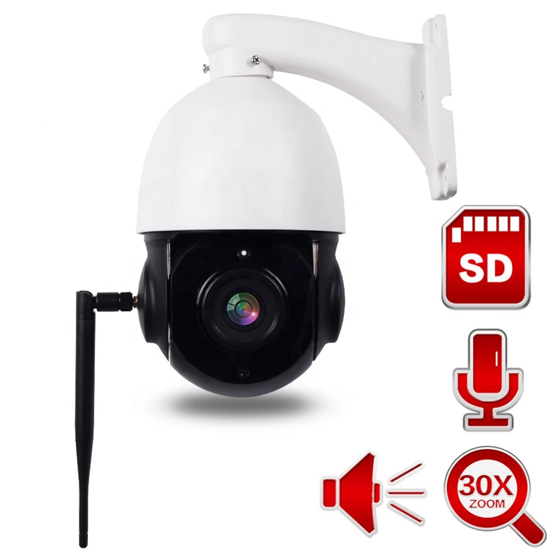 1080P 4,5 дюймов 30X зум PTZ CCTV скорость безопасности купольная камера видео наблюдения IP камера Открытый WiFi двухстороннее аудио