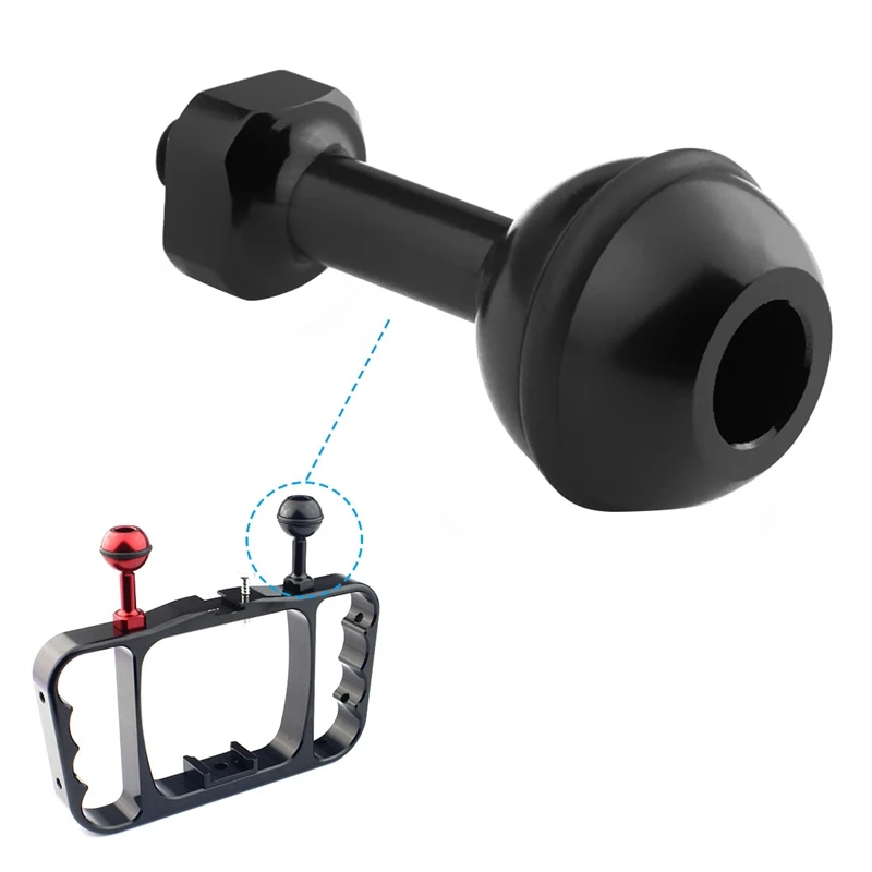 ABHU-1 Set 1/4 Inch Screw Ball Mount Adapter for GOPRO HERO5 HERO4 Session HERO with 1 Set Ball Joint Arms 3 Section Ball Joint